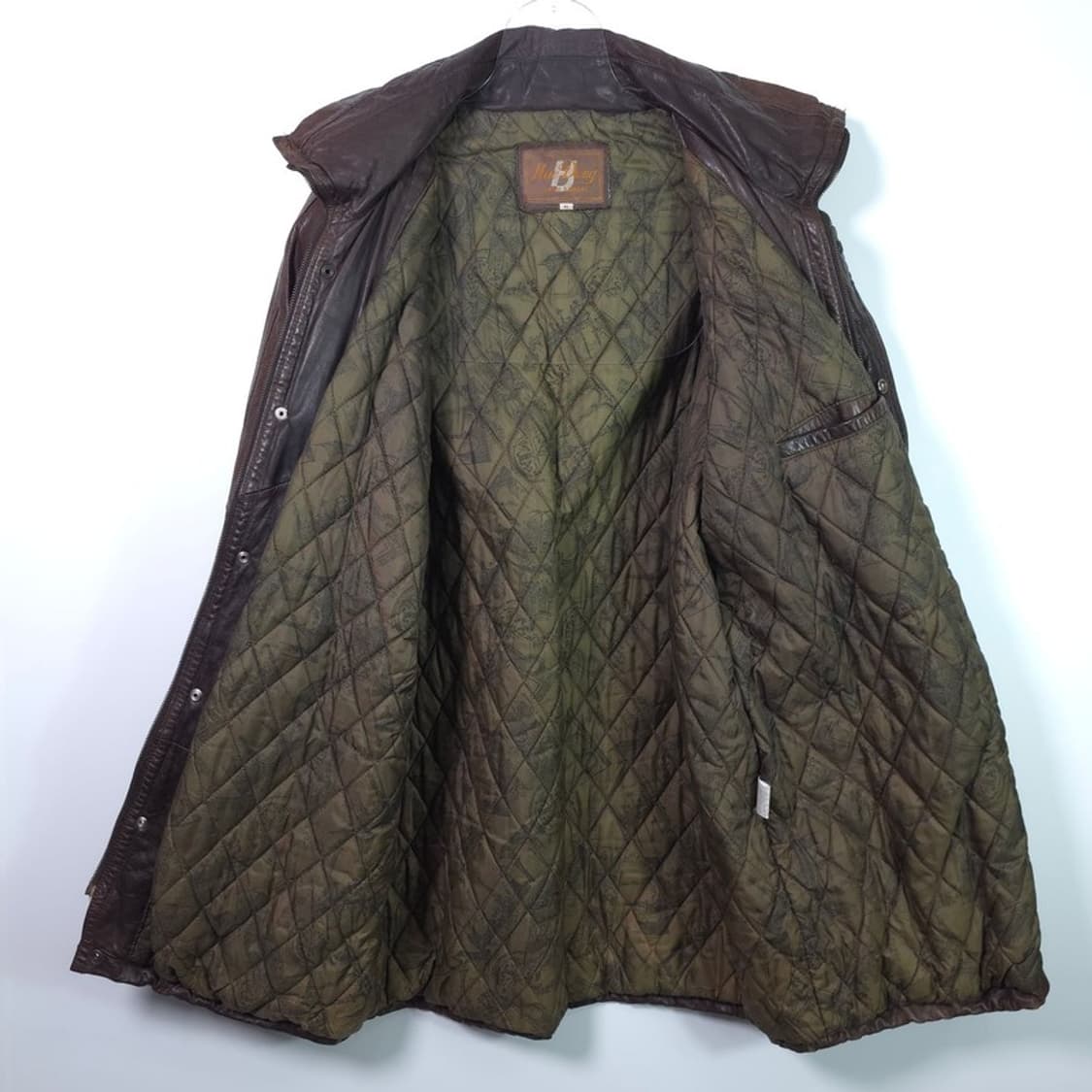 HaeDong Leather Garment 빈티 레더 파카 XL 상품이미지5