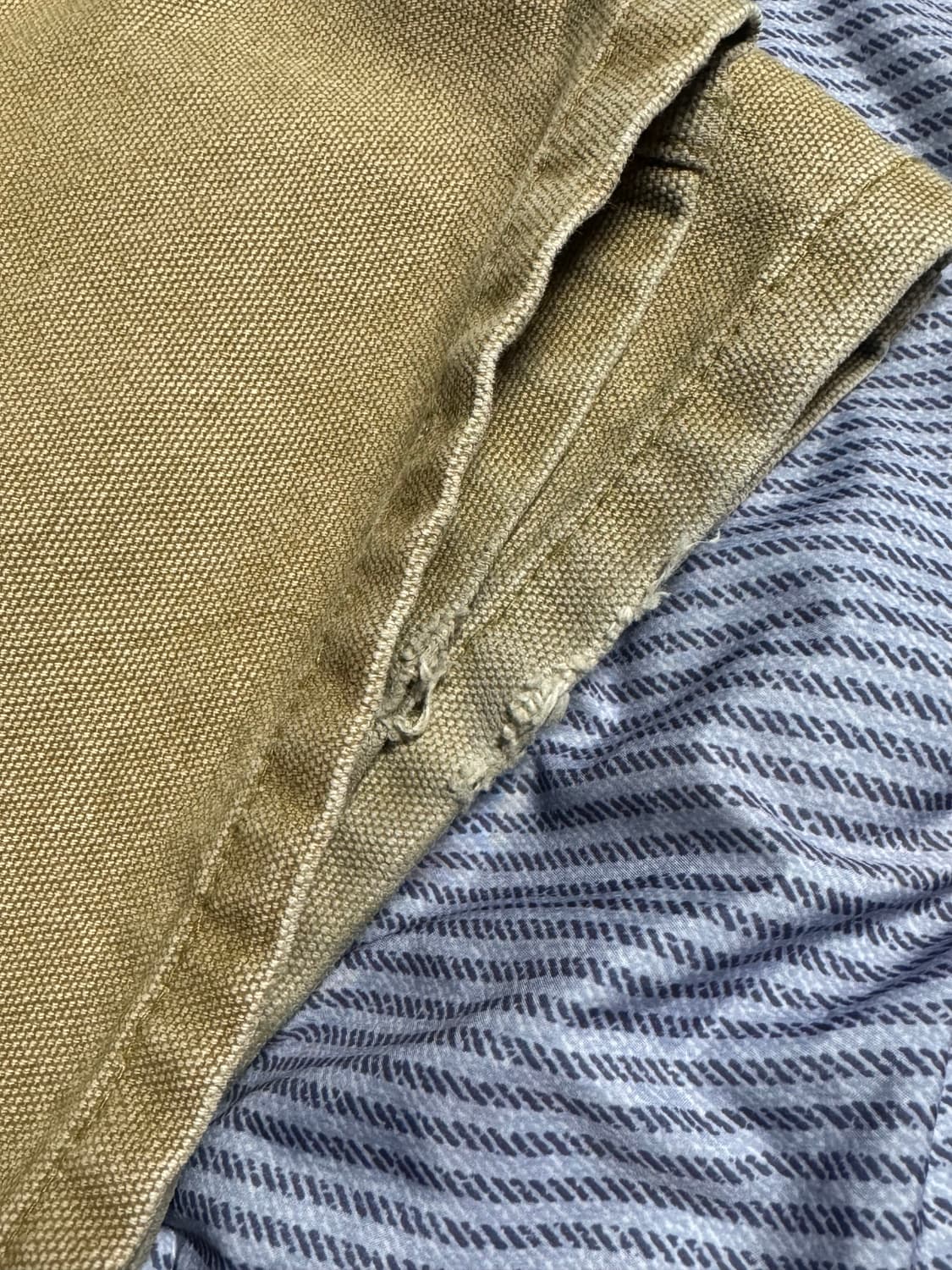 아오이로 커티드 더블니 팬츠 탄 2026 상품이미지2