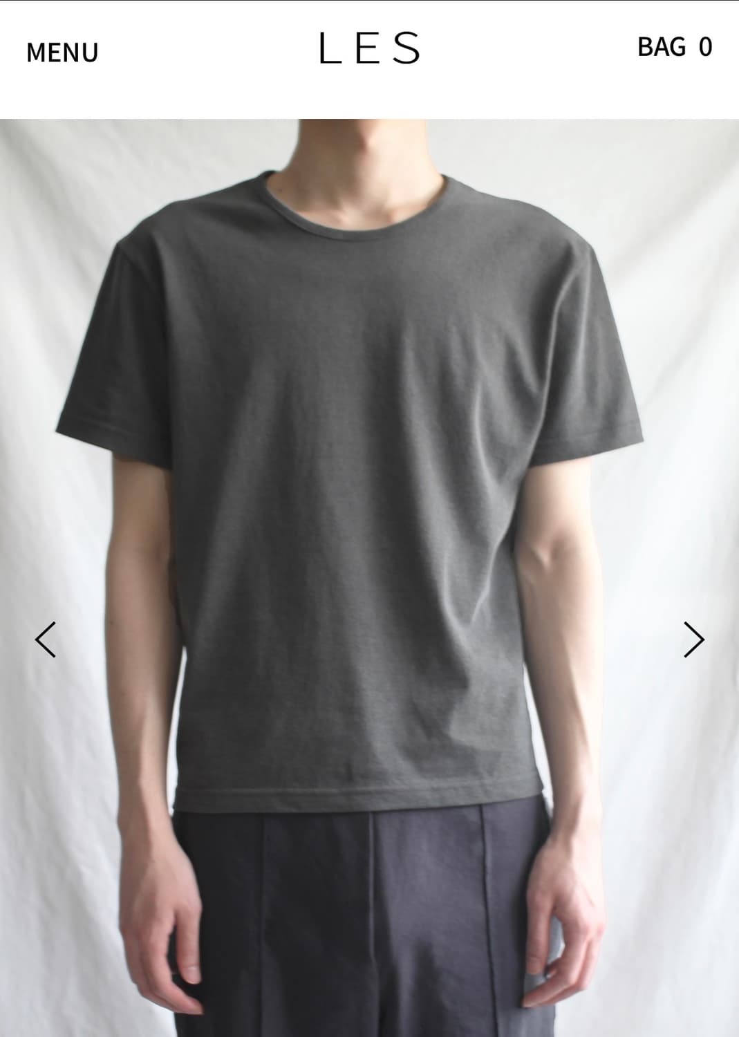 Les Brev T-shirt 반팔 차콜 상품이미지1