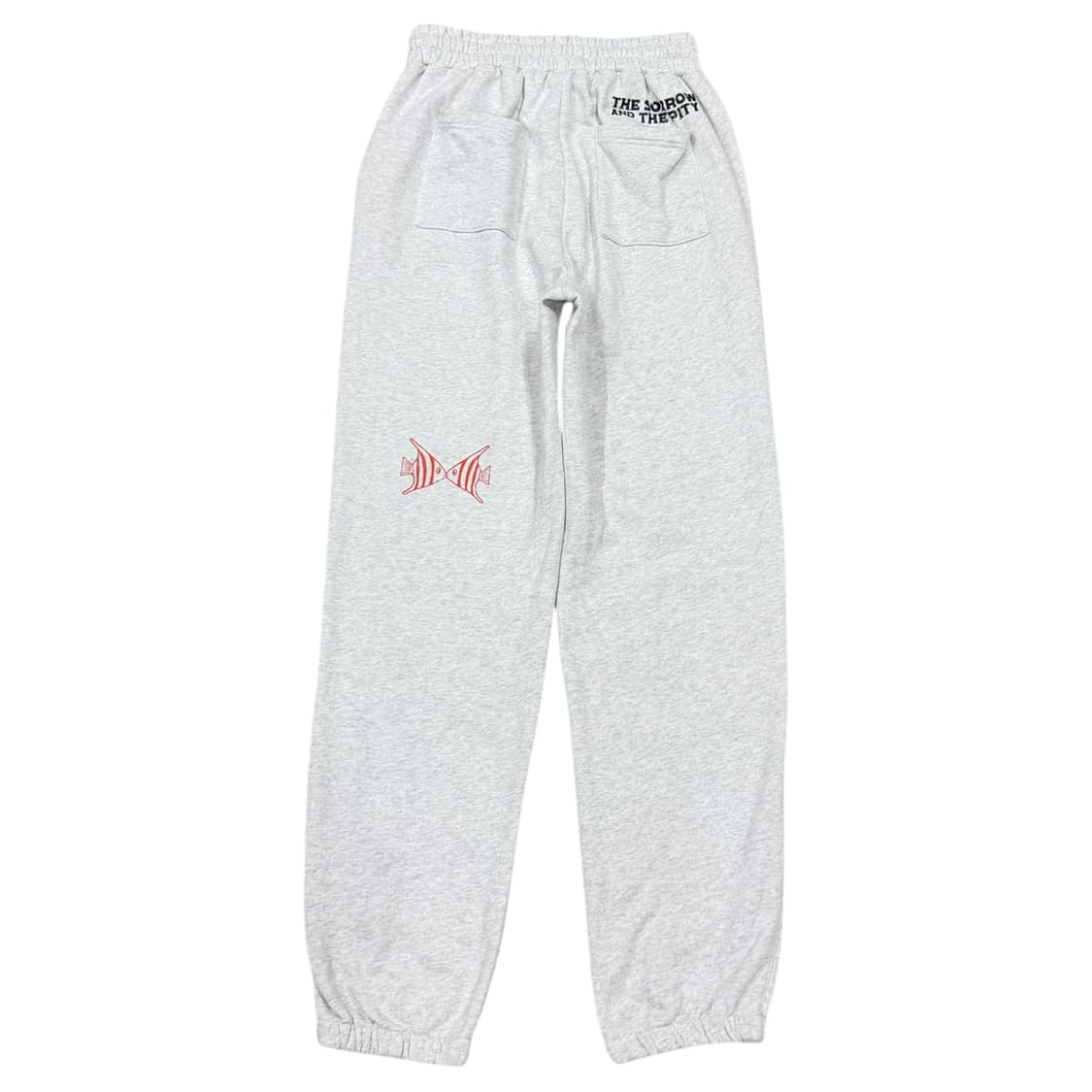 기준 체이싱 러브 스웻팬츠 바지 멜란지 화이트 L 상품이미지3