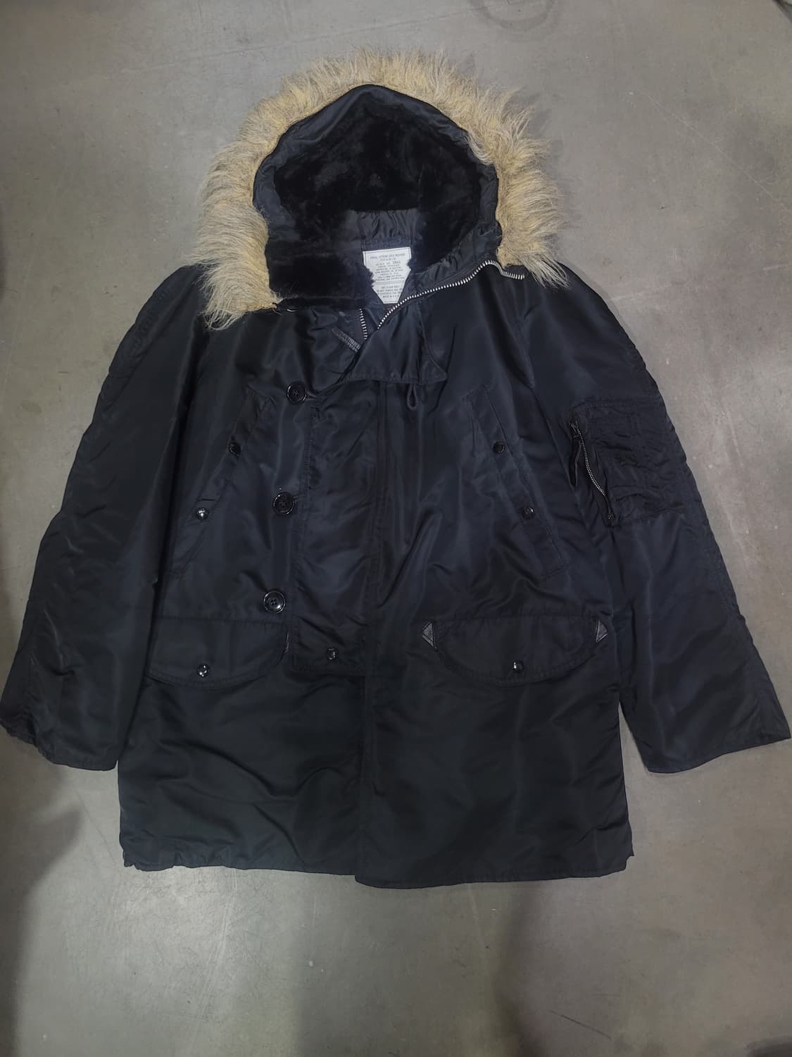 ALPHA INDUSTRIES 알파 빈티지 USA N-3B 파카 개파카 상품이미지1