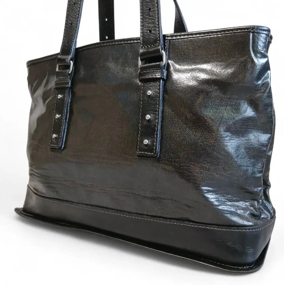 장폴고티에 버클 빈티지가공 레더 토트백y2k 상품이미지4