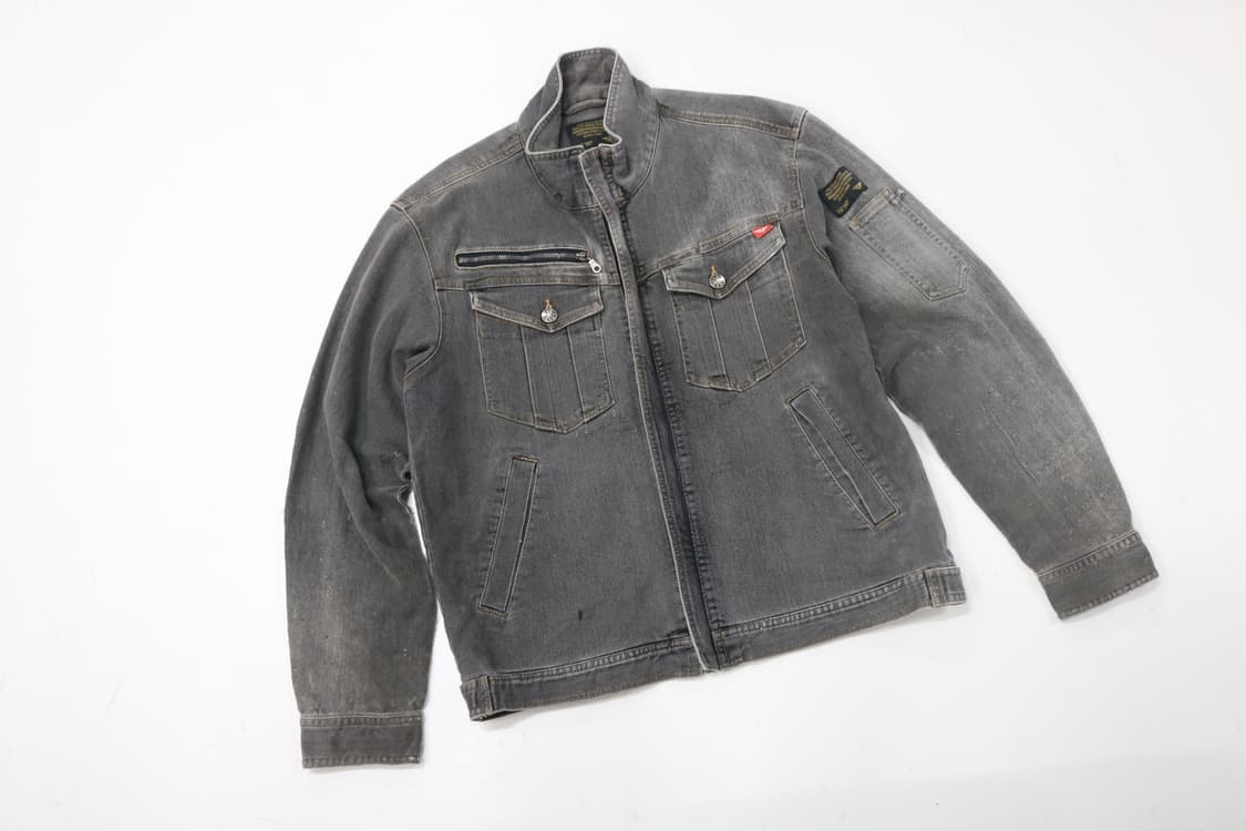 F.C.T Forecast 워크웨어 감성 워싱 데님 자켓 (LL) 상품이미지2