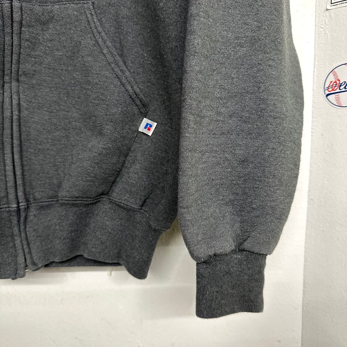90‘s 러셀 후드집업 ’차콜‘ 상품이미지4