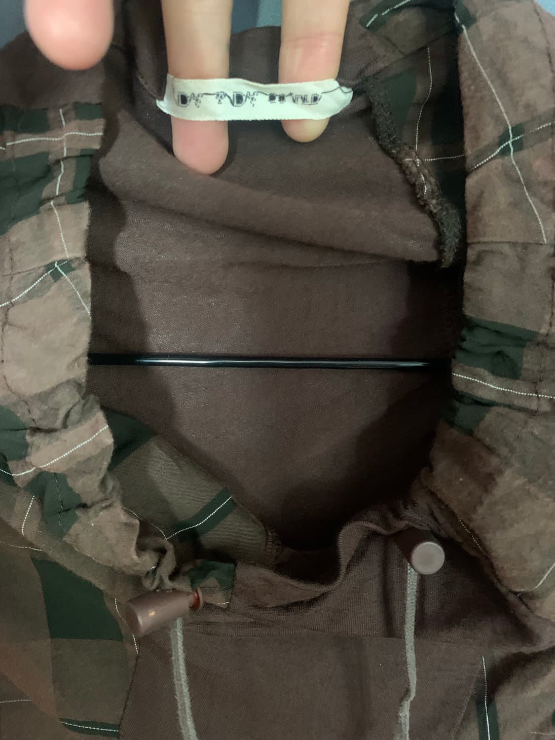 체크 롱 펑크 나시 원피스 상품이미지3