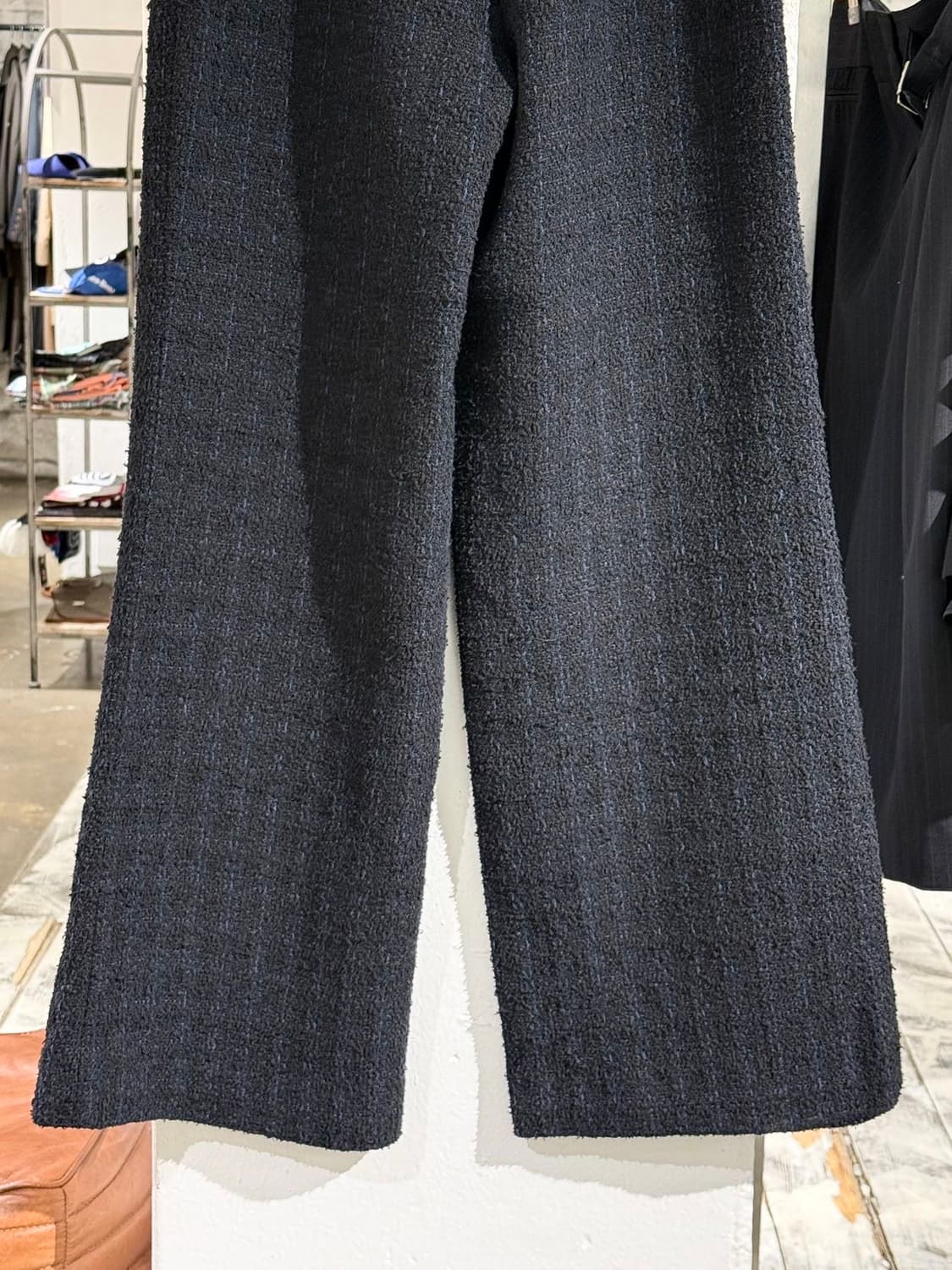 샤넬 유니폼 블랙 트위드 체크 팬츠 상품이미지6