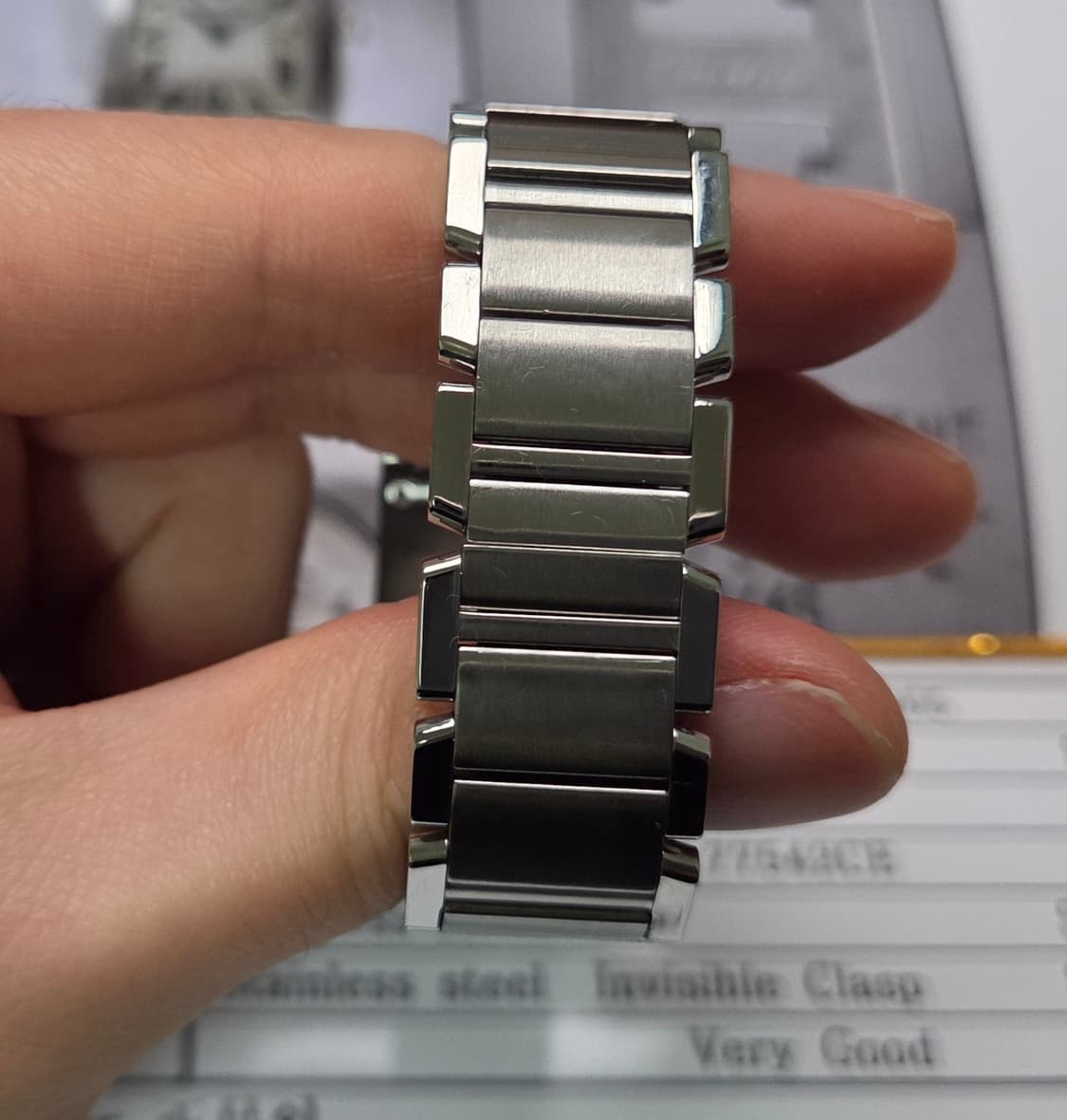 까르띠에 프랑세즈 탱크 2465 올스틸 중형 쿼츠 브레이슬릿 ver. ( 상품이미지7