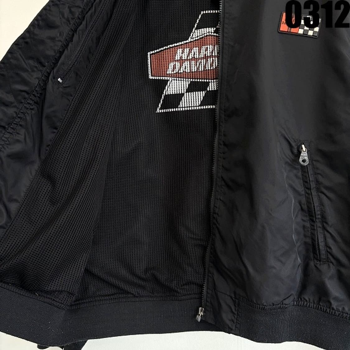 할리데이비슨 레이싱 나일론 집업 자켓 XL 0312 상품이미지6