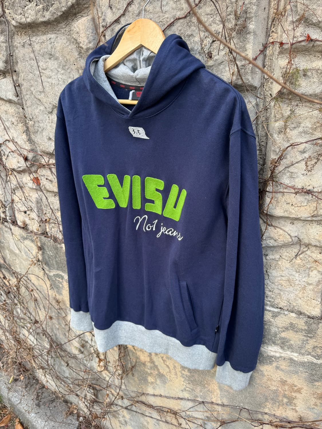 에비수 빈티지 자수 프린팅 후디 후드티 xl 상품이미지3
