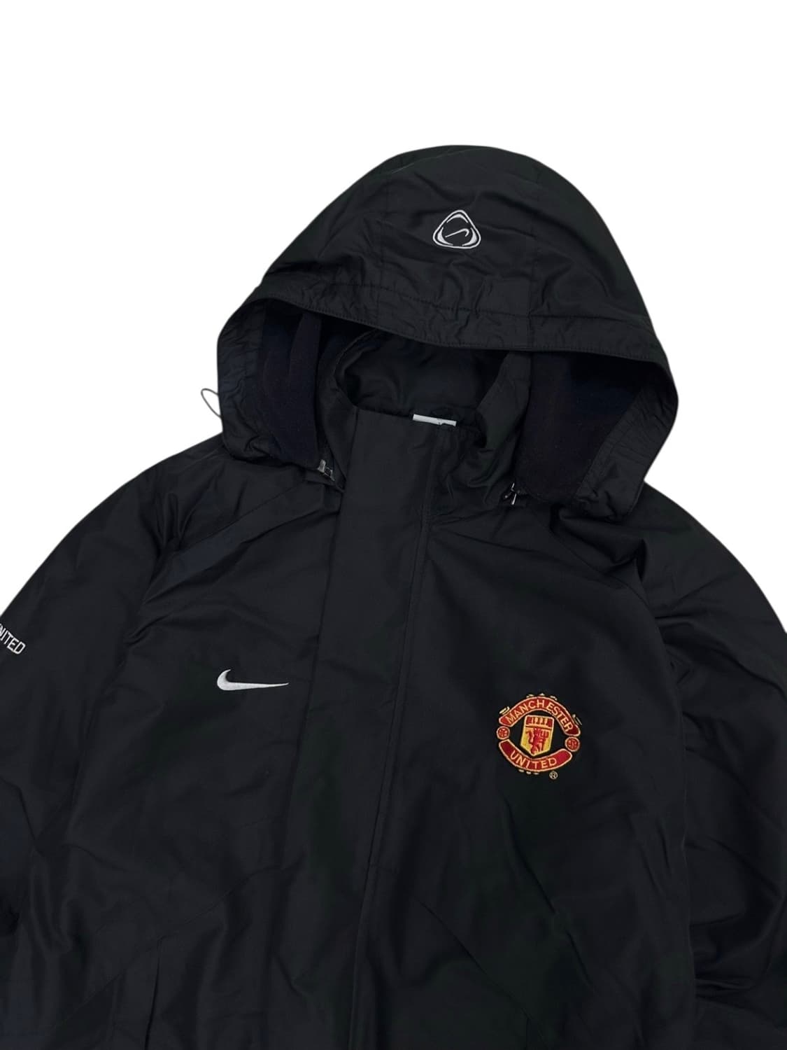 00s 나이키 맨유 기모 후드집업 블랙 (M) 상품이미지2