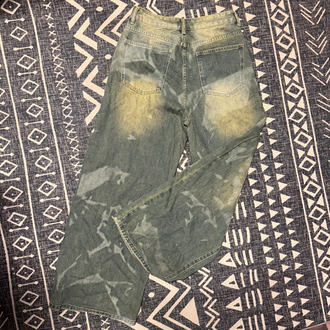 빈티지 워싱 와이드 데님팬츠 상품이미지4