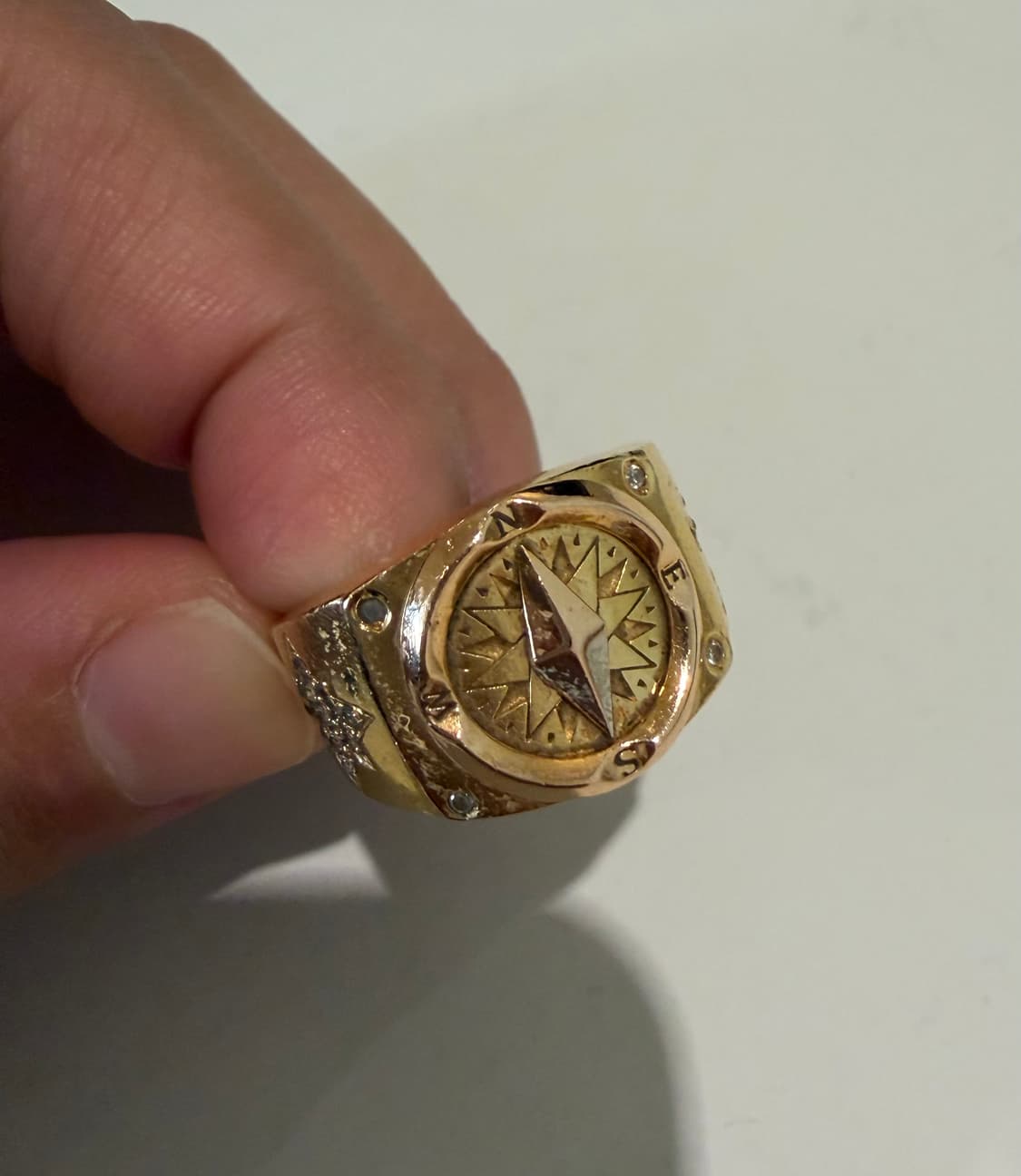 18k 골드 나침반 금반지 2.08돈 상품이미지1