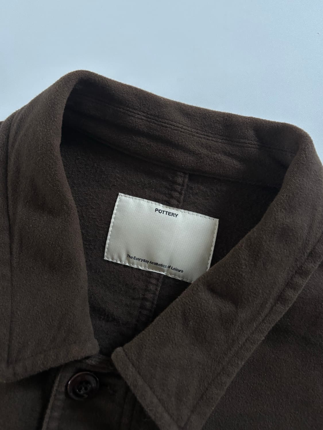 Pottery 포터리 브라운 코튼 셔츠 상품이미지6