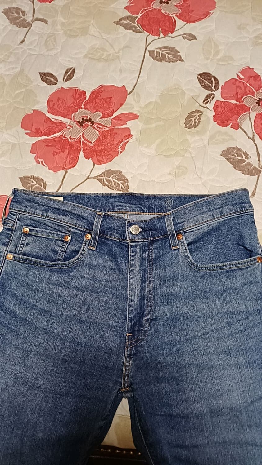 리바이스 502 스판슬림 얇은청바지 실측33인치 기장106 상품이미지5