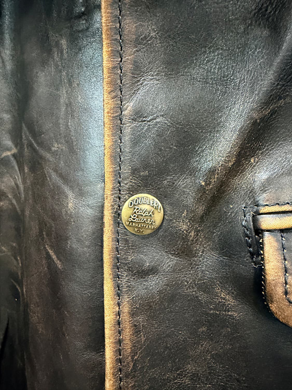 Horsehide leather aging jacket 상품이미지7