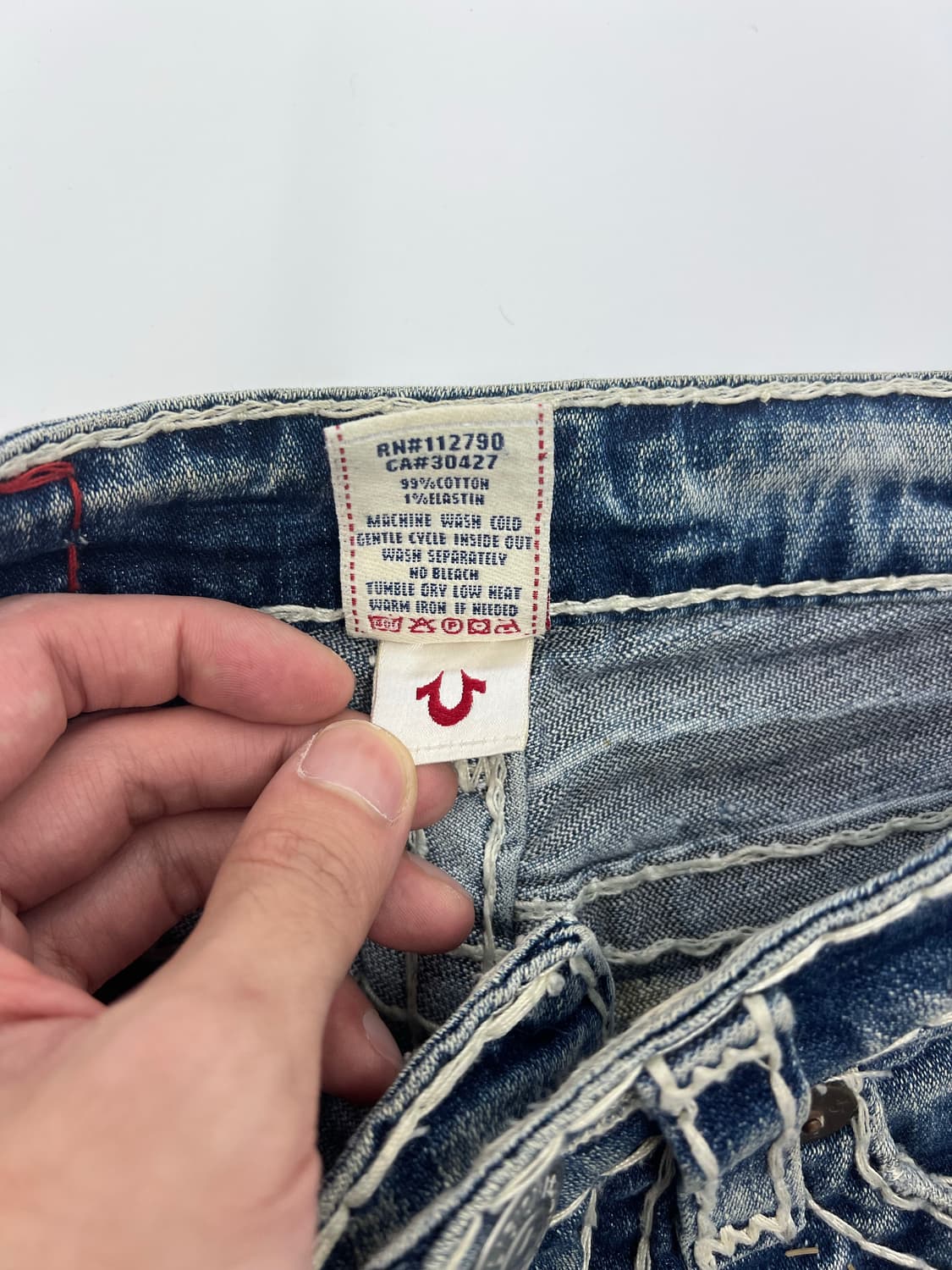 트루릴리젼 스티치 부츠컷 데님팬츠 상품이미지6