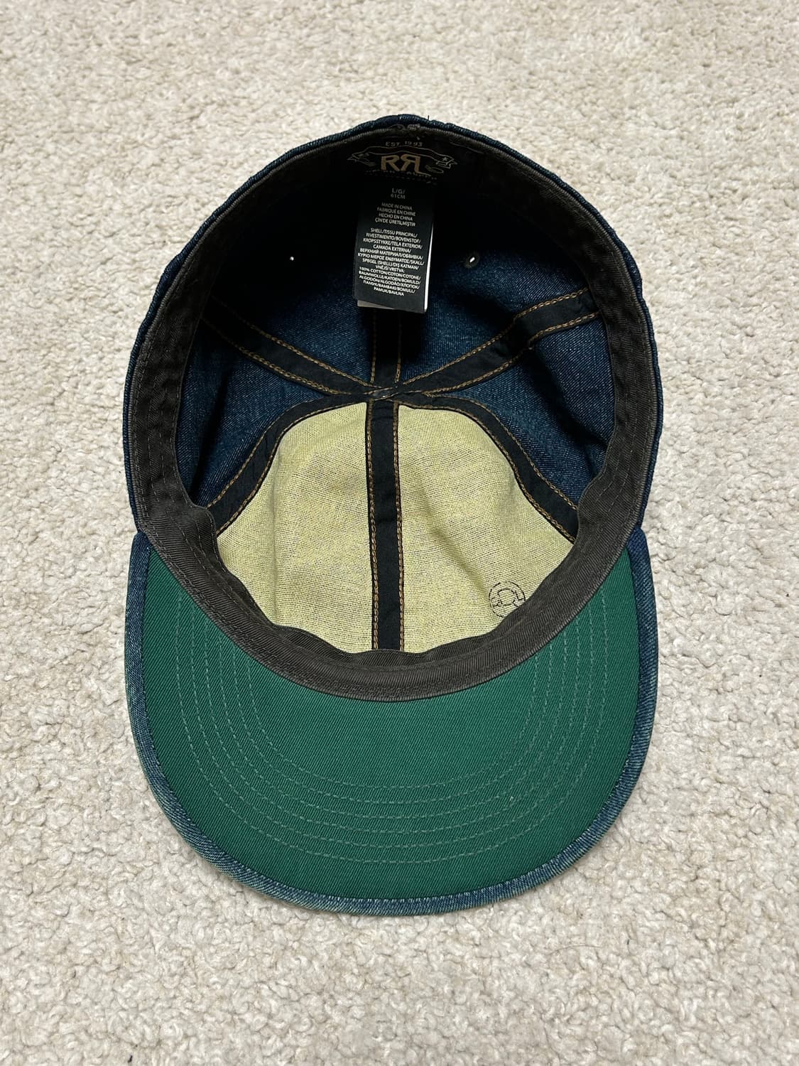 RRL Indigo Denim Ball Cap 상품이미지6