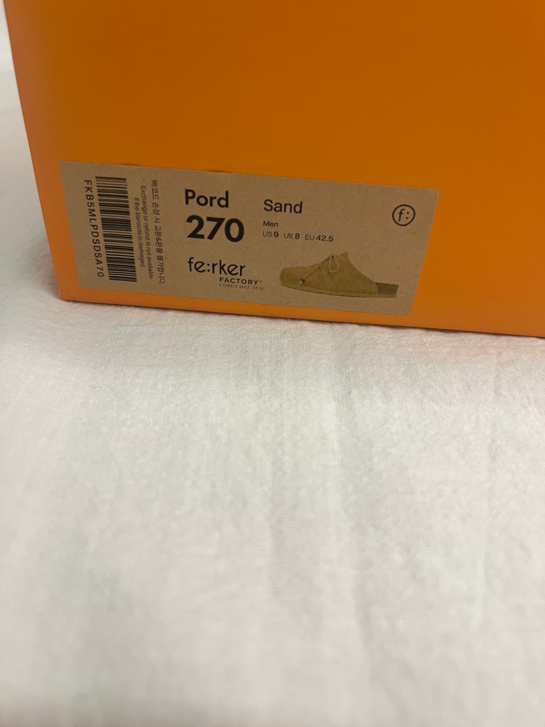 페르커/포드 뮬 샌드/270 새상품 상품이미지5