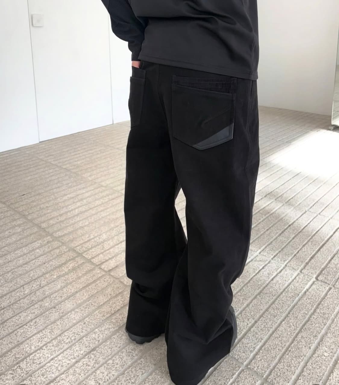 XLIM 01 TROUSERS BLACK S 새상품 상품이미지1