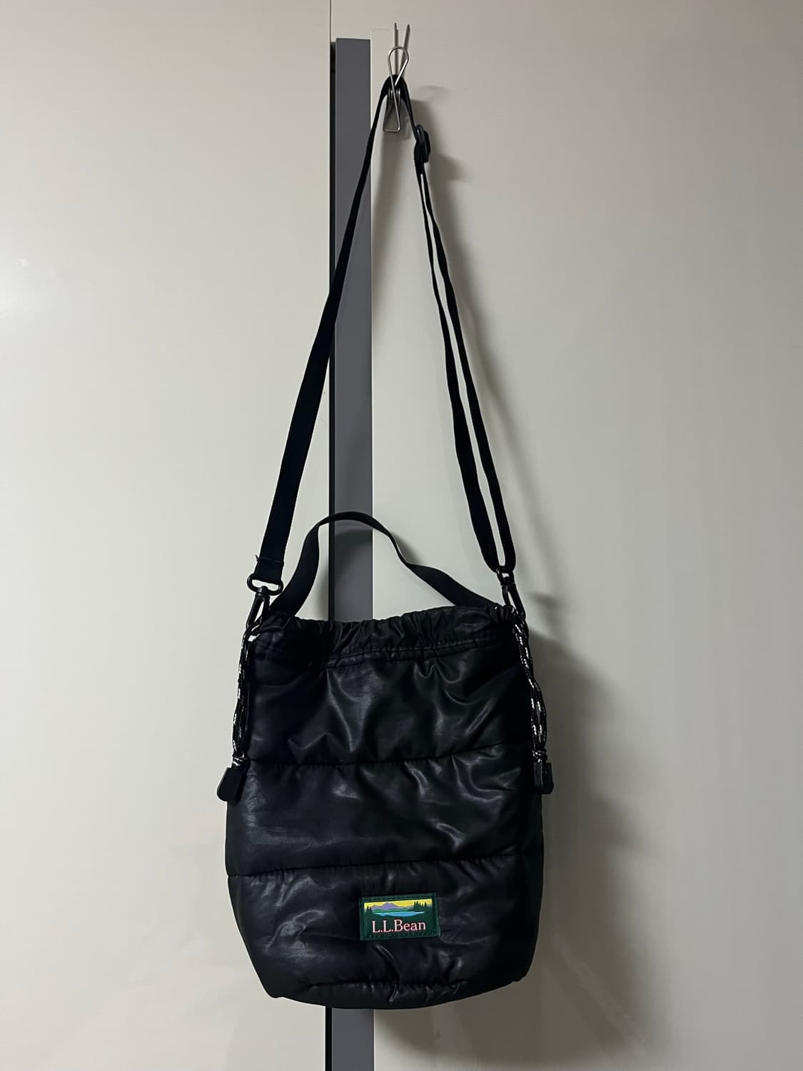 LL Bean 엘엘빈 블랙 퀄팅 버킷백 상품이미지3