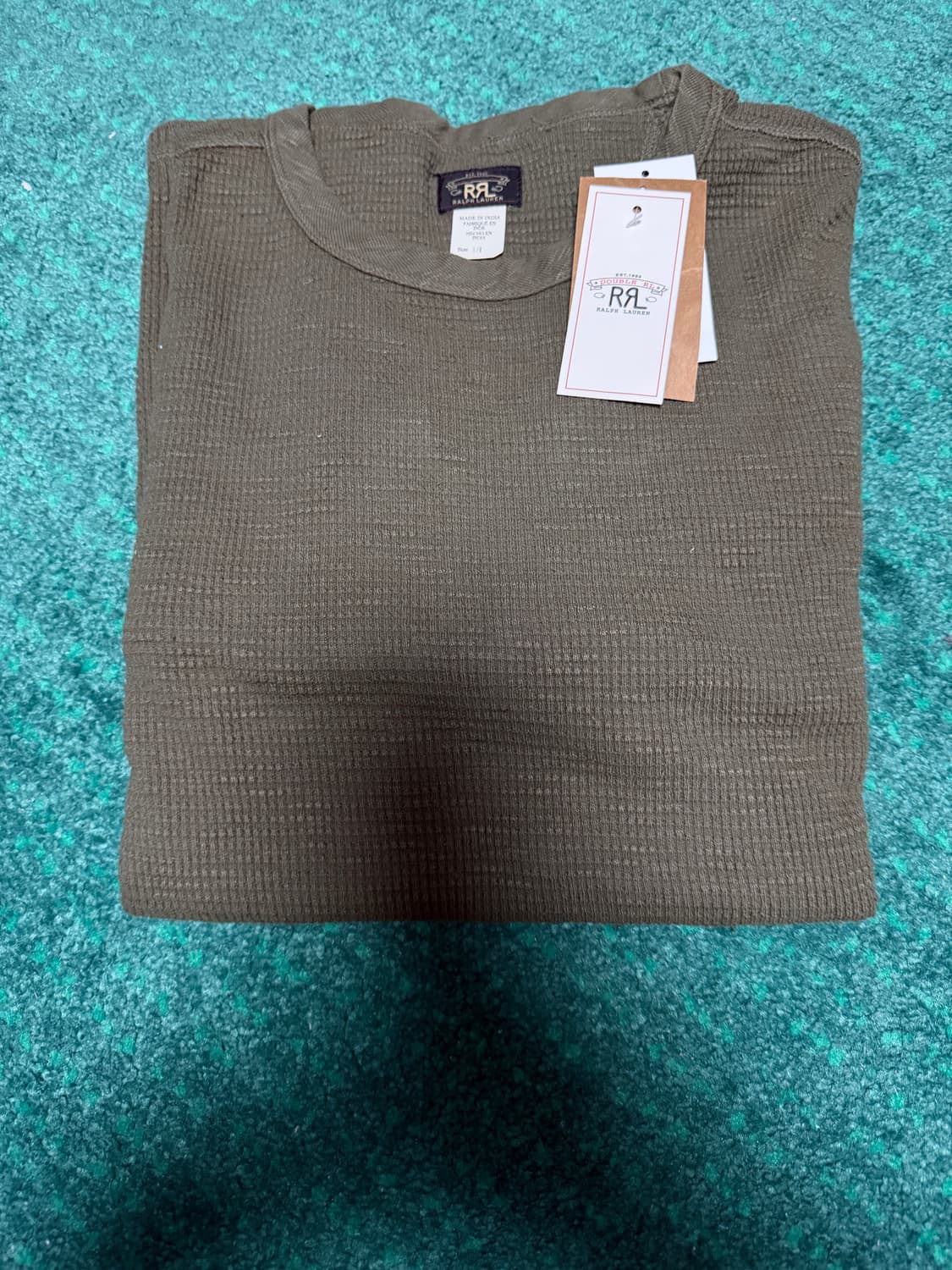 [L] RRL 더블알엘 와플 크루넥 긴팔 새제품 상품이미지2