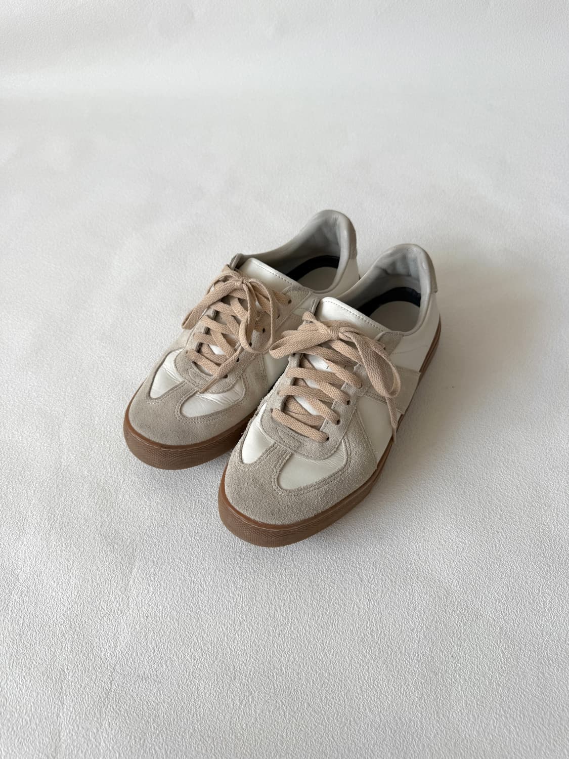 [255]Pre owned 레더&스웨이드 독일군 스니커즈 상품이미지4