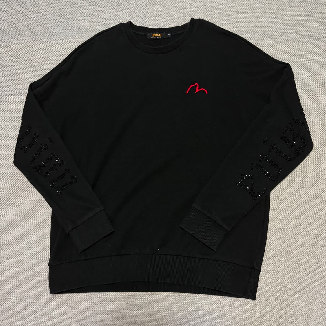 EVISU 에비수 큐빅 로고 맨투맨 상품이미지1