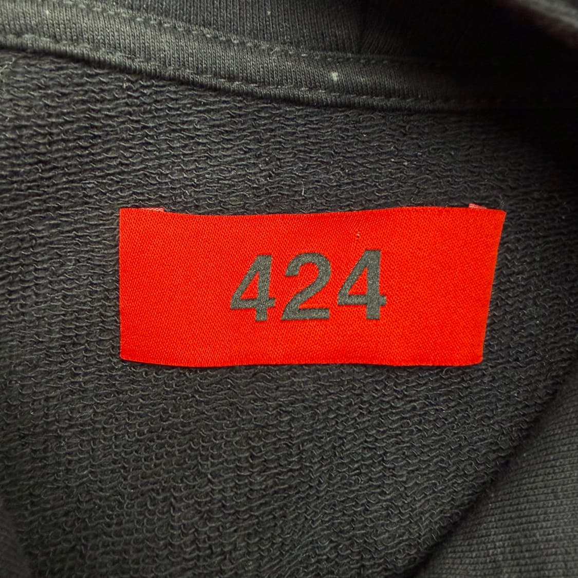 424 포투포 패치 로고 블랙 후드티 L 상품이미지7