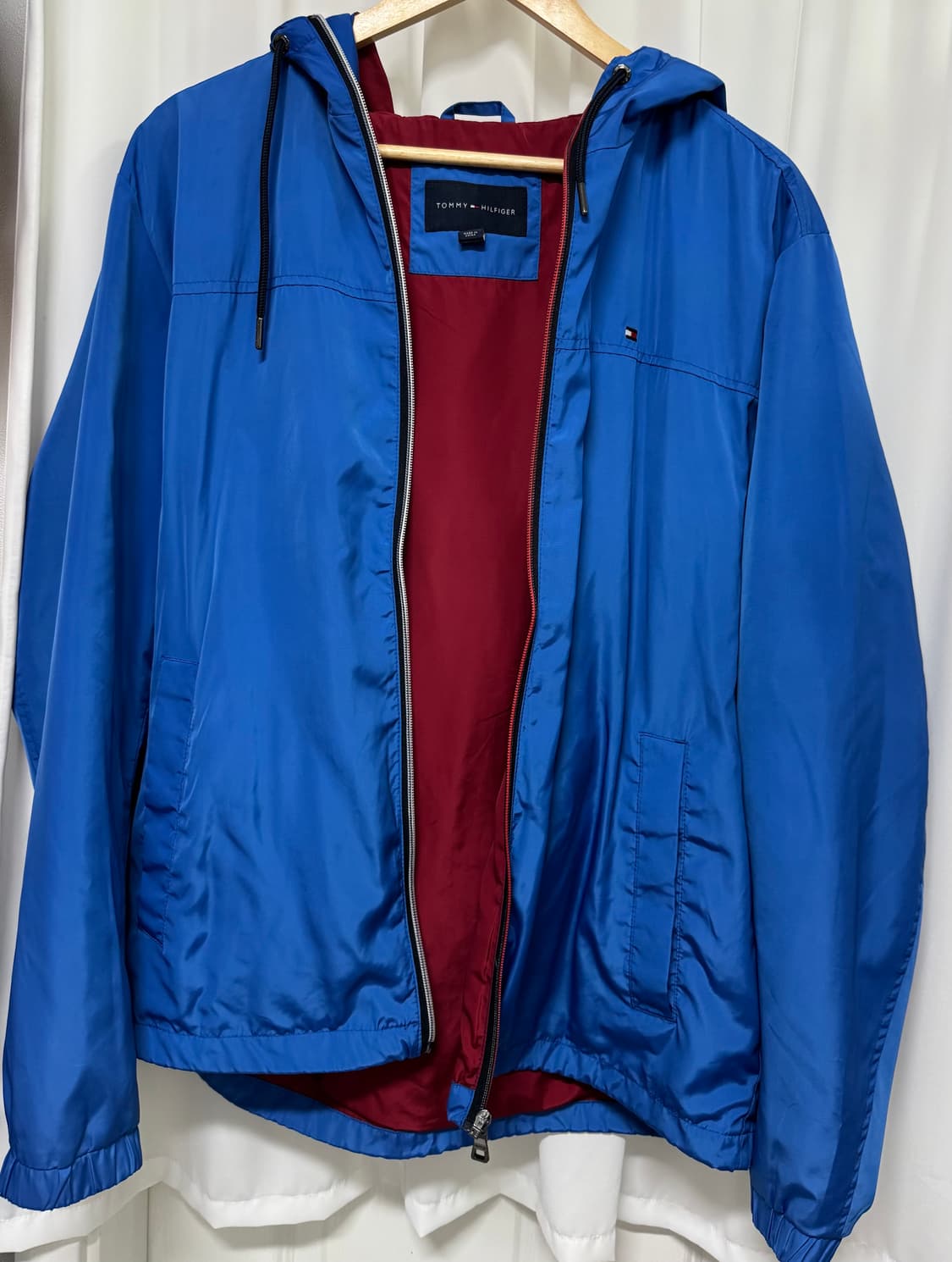 타미힐피거 블루 바람막이 자켓 상품이미지2
