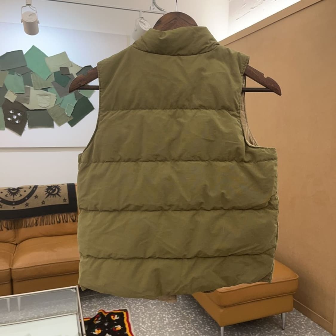 폴로 데님앤서플라이 올리브카키 여리 패딩 조끼 XS C08118 상품이미지4