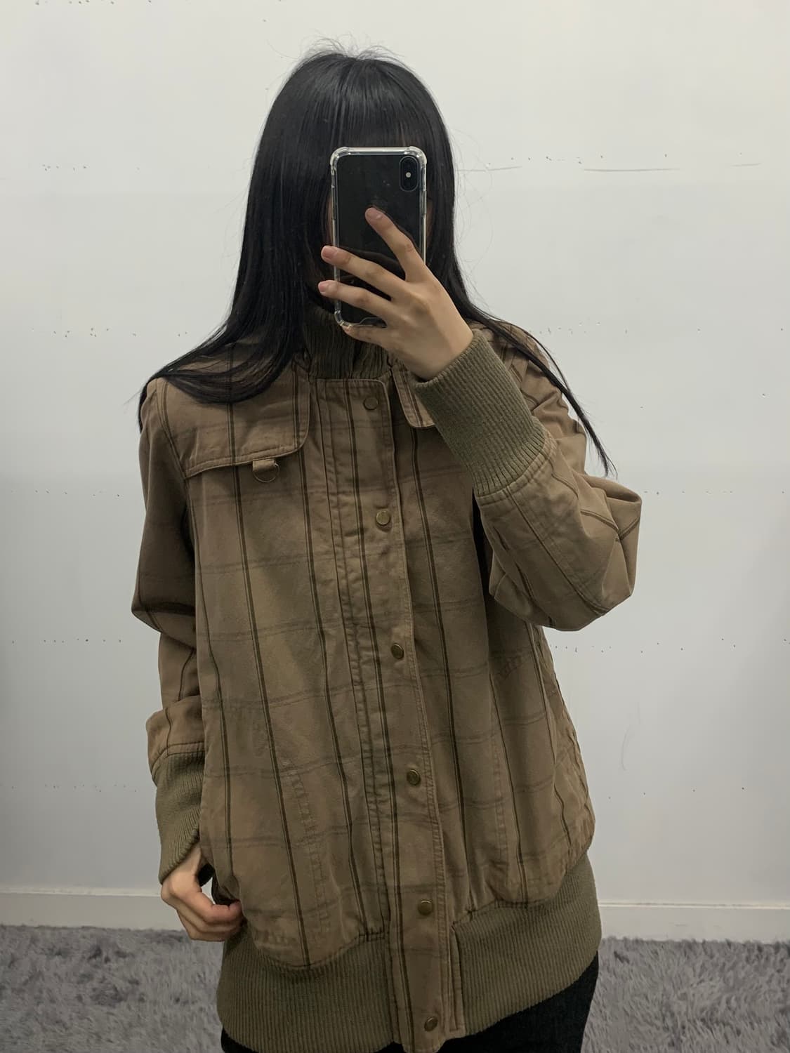 재패니즈 체크 봄버자켓 상품이미지2