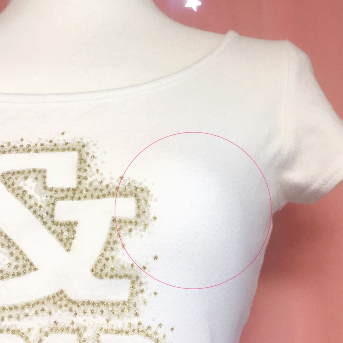 핑키앤다이안 화이트골드 딱붙탑 갸루 헤이세이 상품이미지6