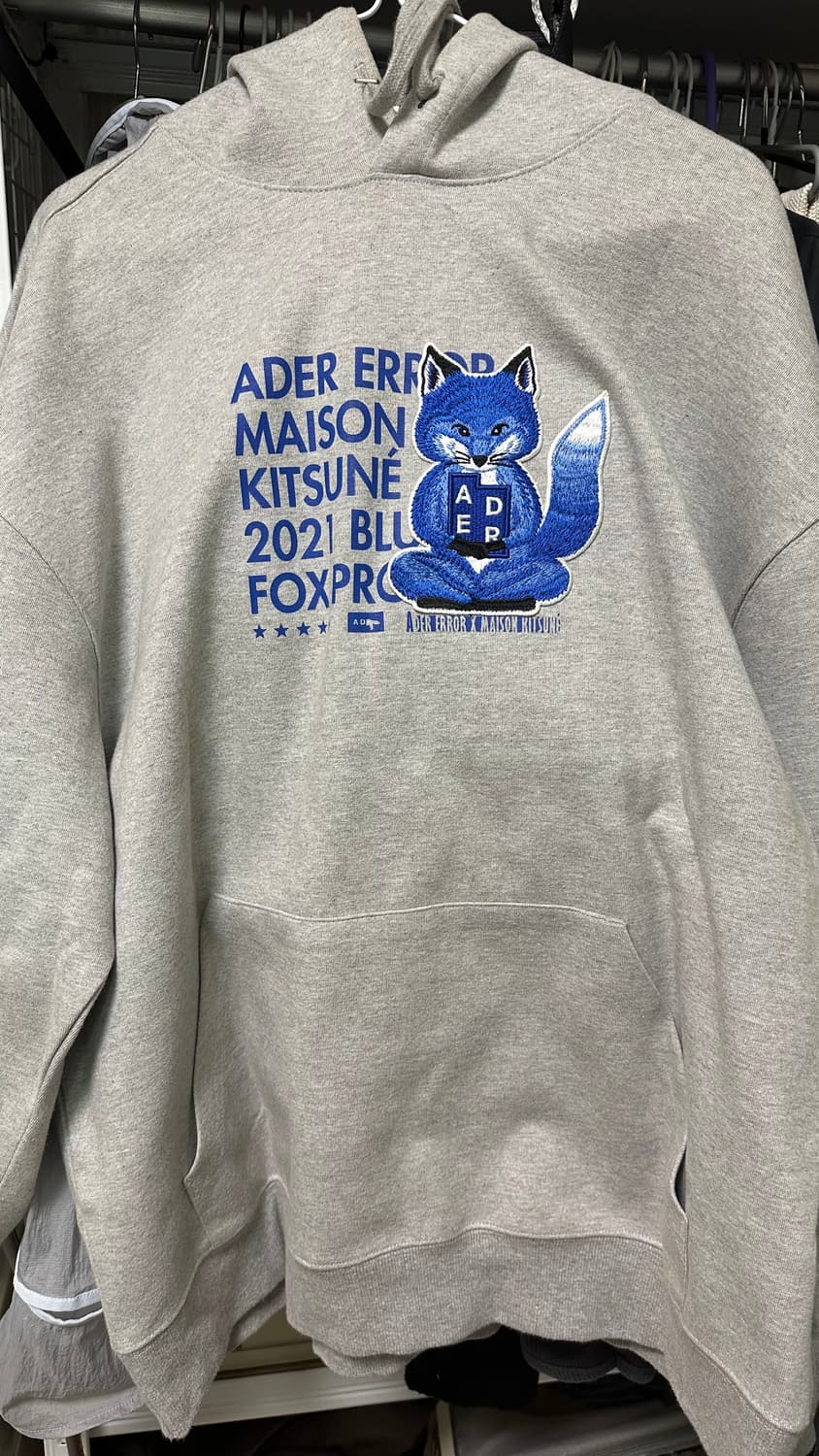 메종키츠네X아더에러 메디테이션 폭스 후드티 상품이미지2