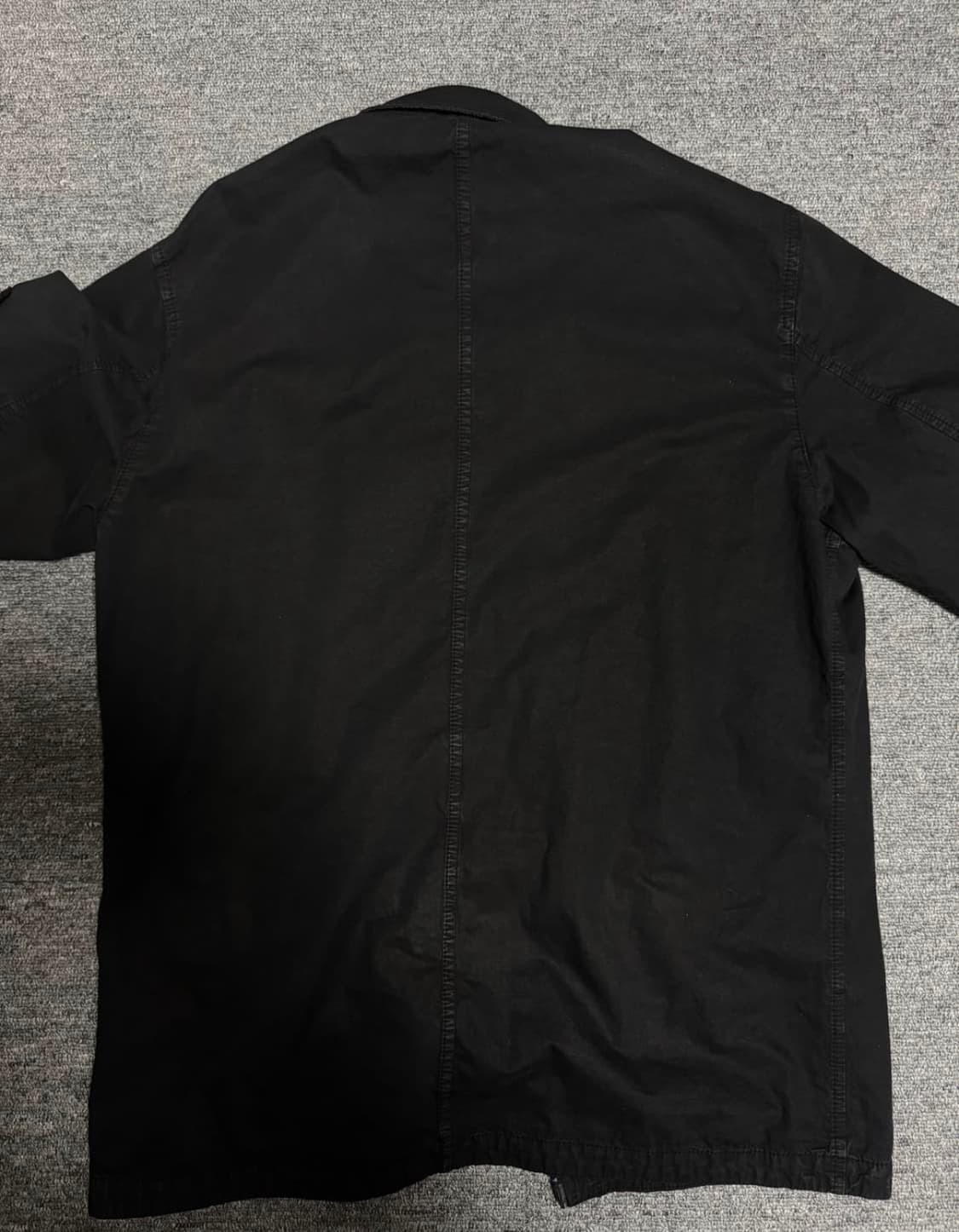 L) 스톤아일랜드 23fw 브러쉬드 오가닉 코튼 오버셔츠 블랙 상품이미지5