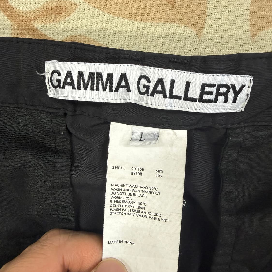 (L)감마갤러리 GAMMA GALLERY 스트링 우븐팬츠(블랙) 상품이미지2