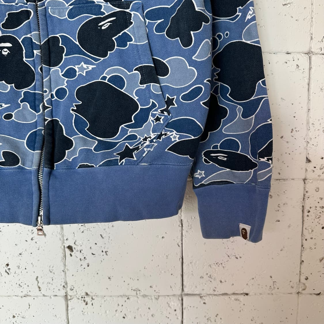 XL bape 베이프 샤크 카모 후드집업 상품이미지3