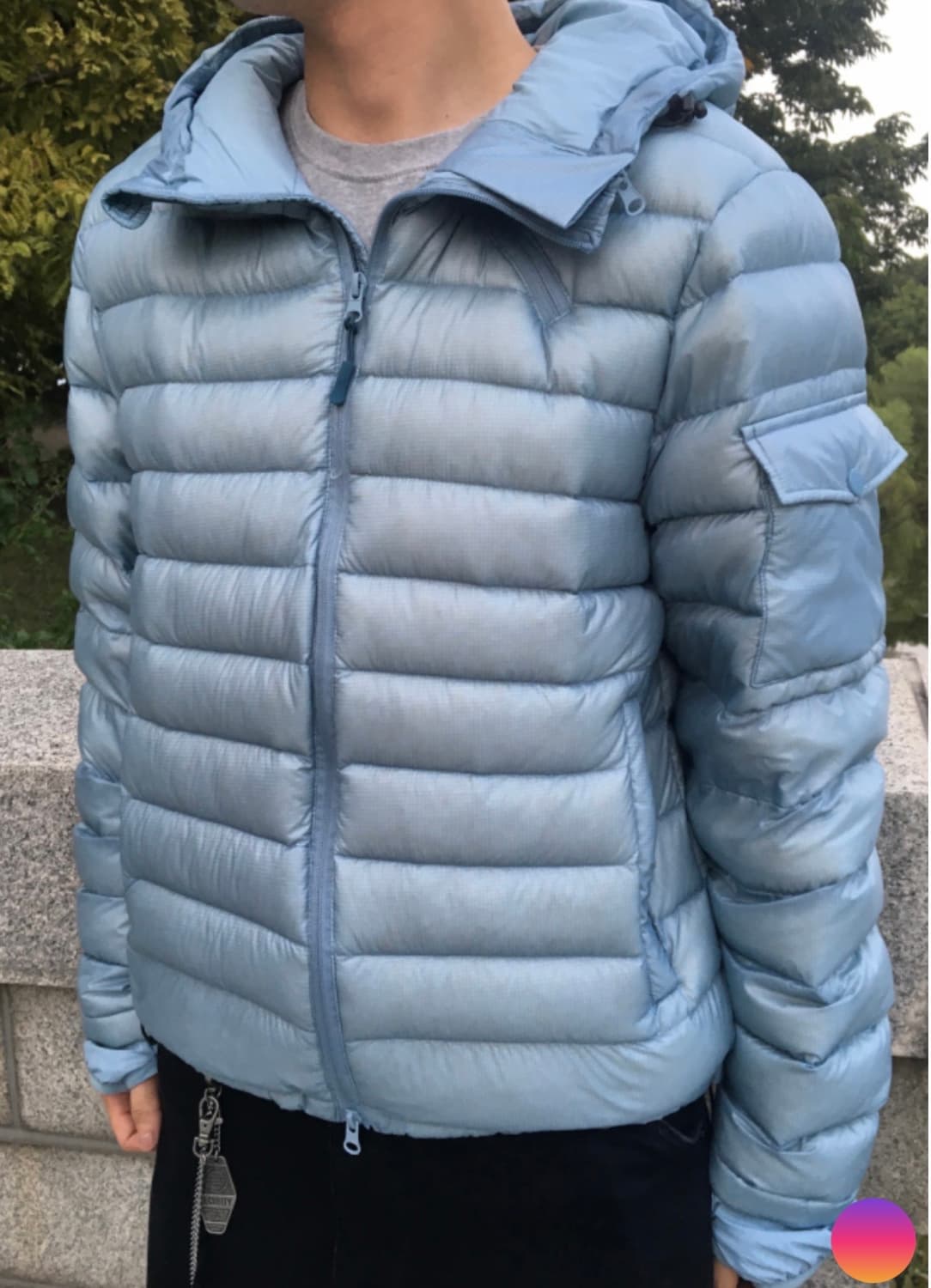 경량패딩 (Muffin Light Down Puffer, skyblue) 상품이미지3