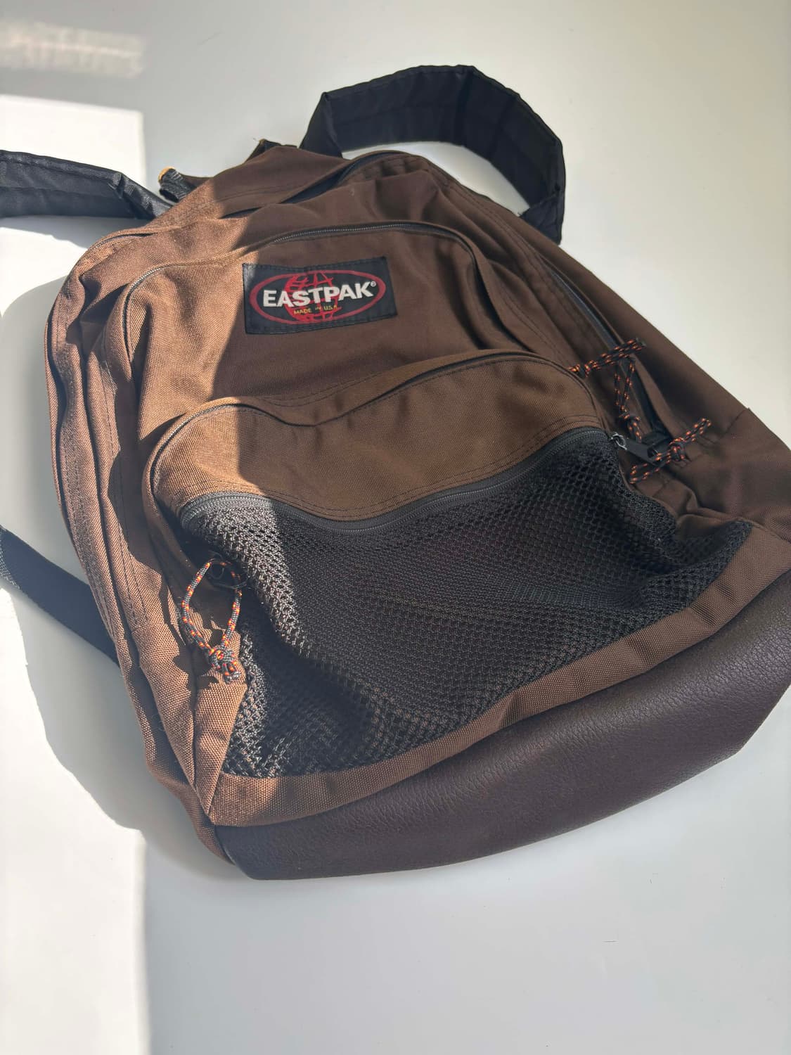 90s 이스트팩 가죽 백팩 브라운 made in usa 상품이미지9