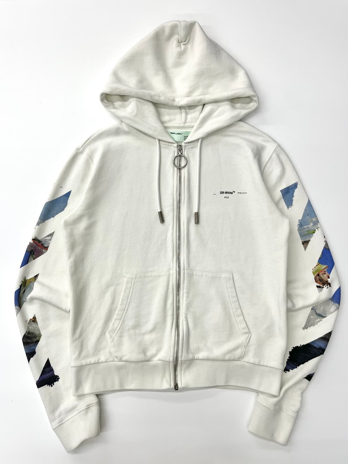 Off White 오프화이트 19SS 멀티컬러 백애로우 후드 집업 상품이미지6