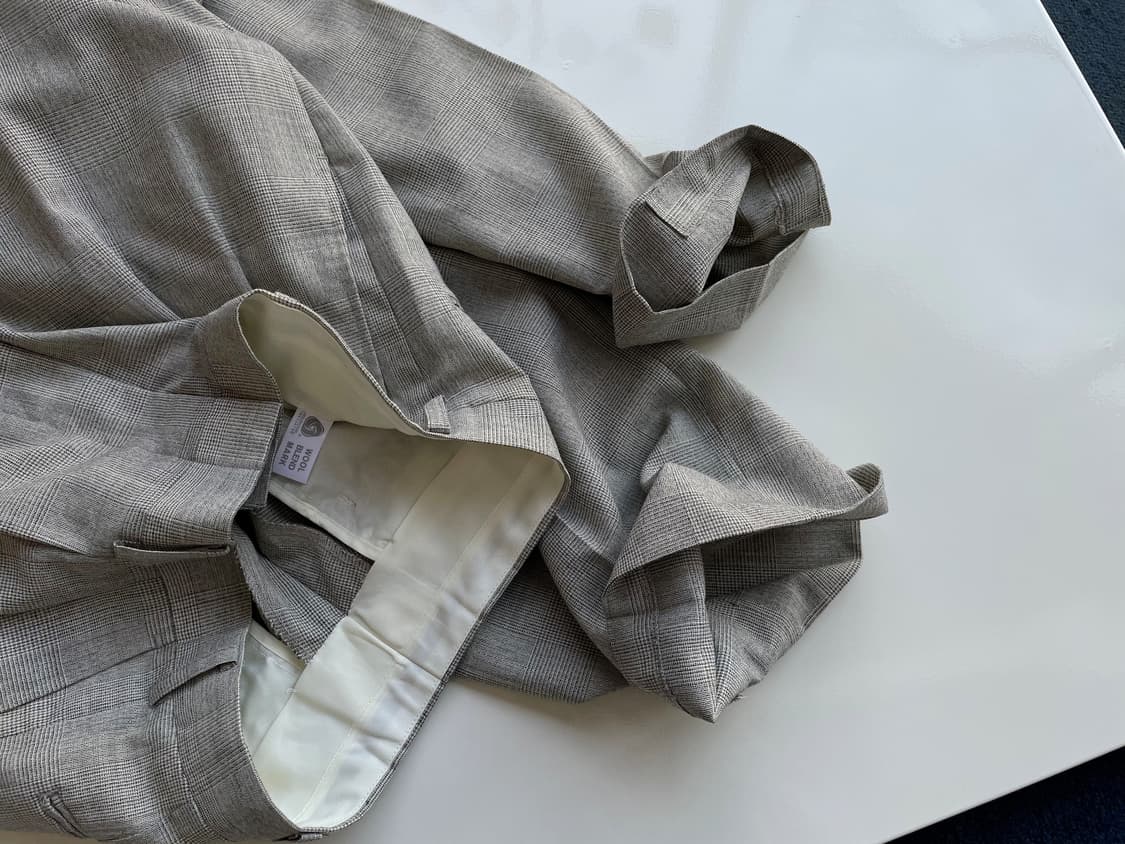 Summer wool blended 2 pleats w 상품이미지2