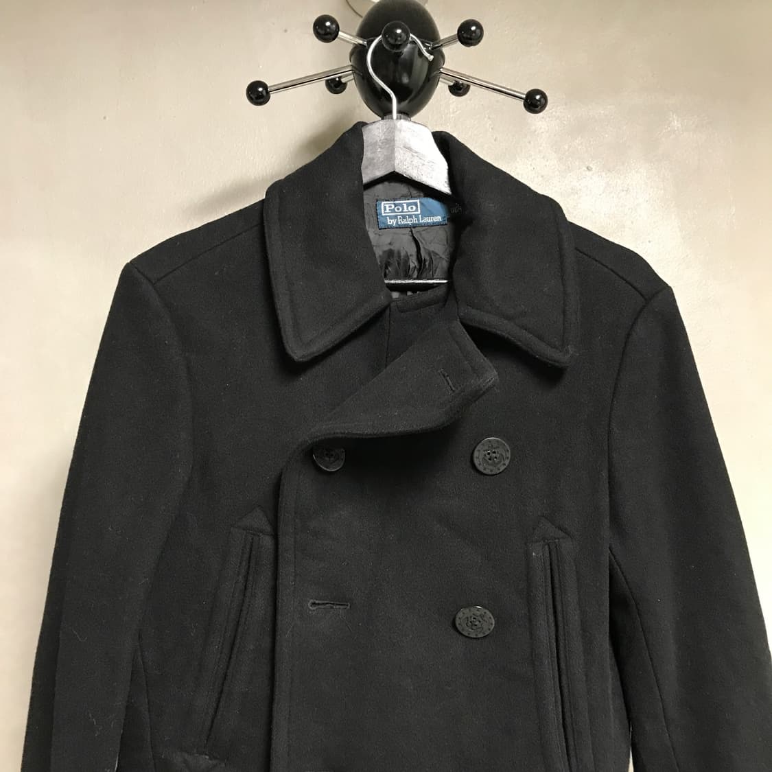 폴로 랄프로렌 블랙 피코트 S(W) 상품이미지2