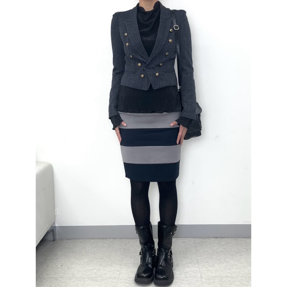 빈티지 네이비 블레이저 울 자켓 상품이미지3