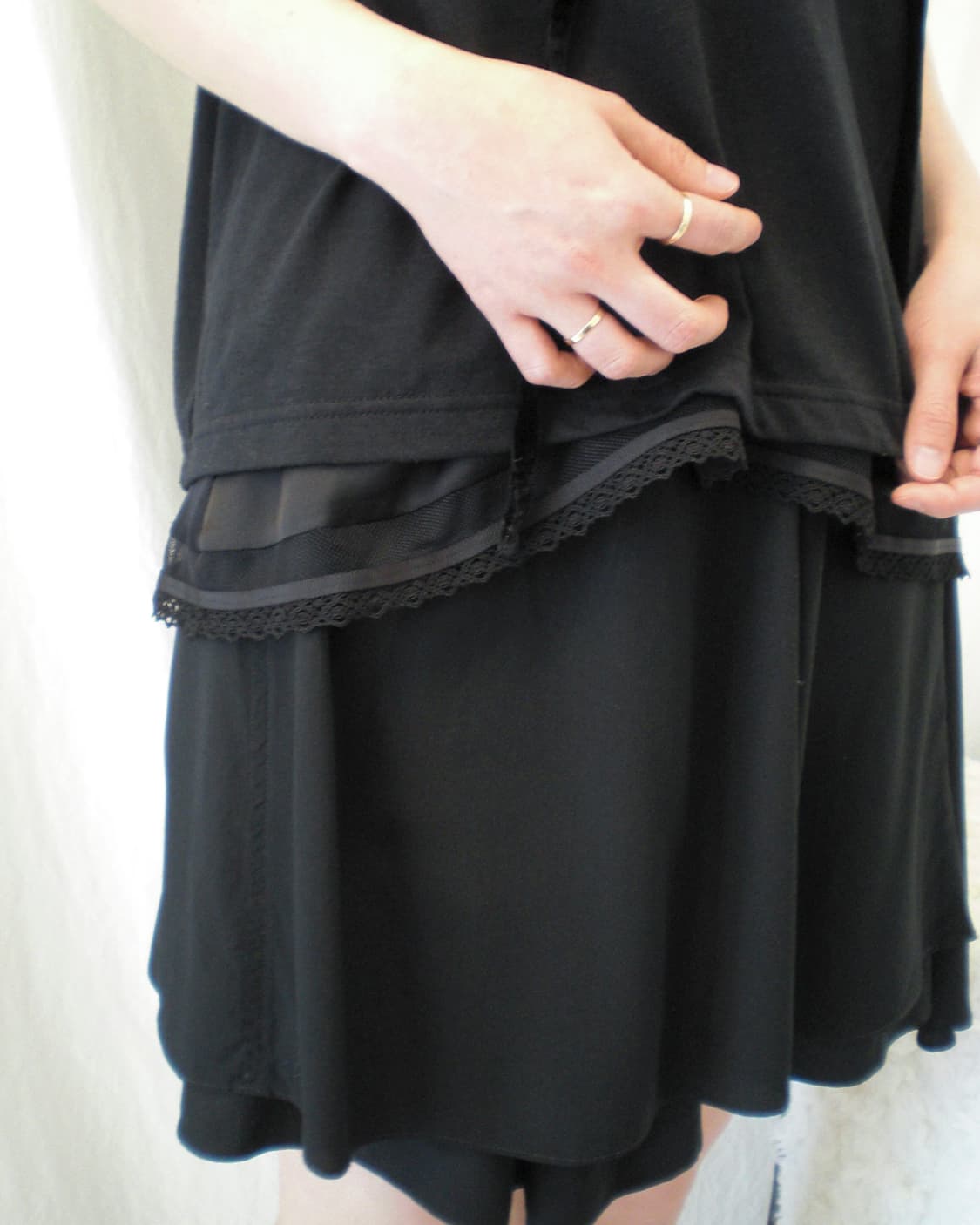 Sacai lace layered top set 상품이미지3