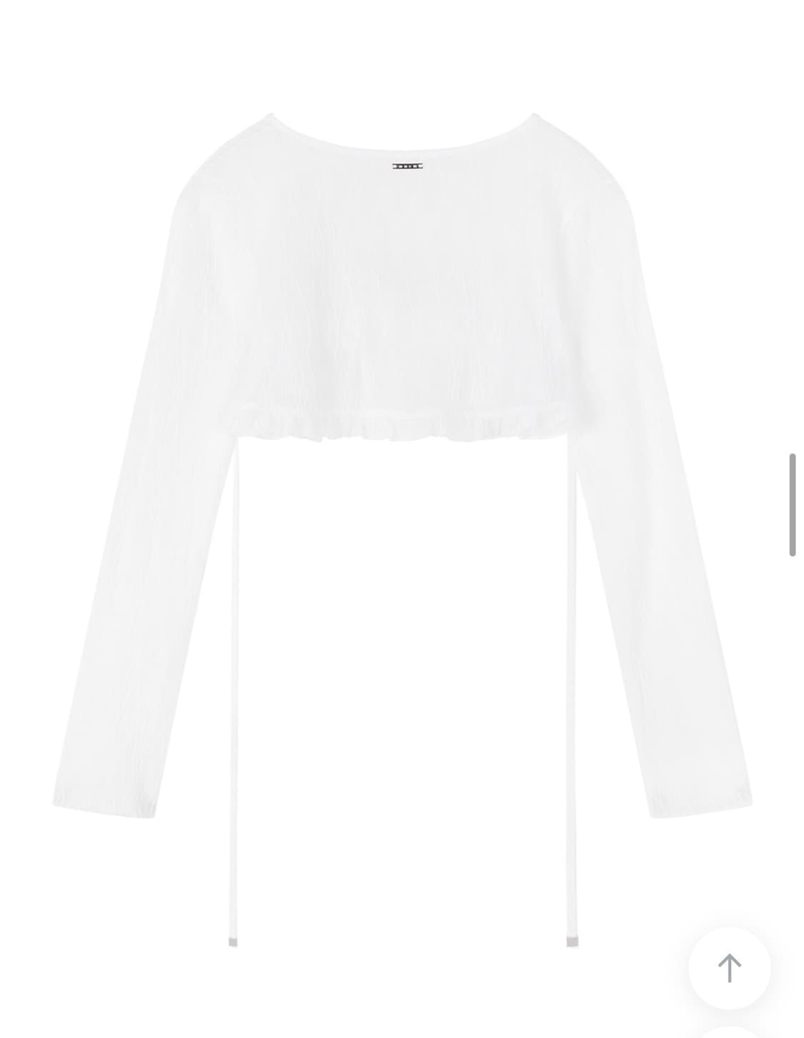 므넴 Woodgrain Bolero Cardigan 상품이미지4