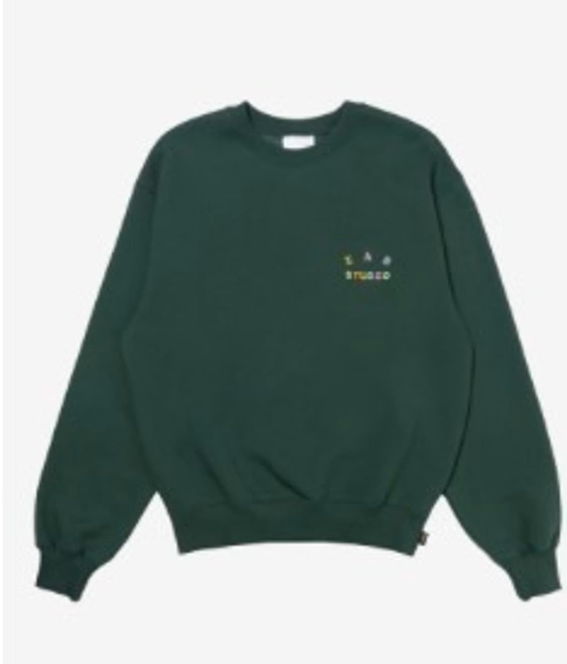 아이앱 스튜디오 자수 스웨트셔츠 그린 상품이미지1