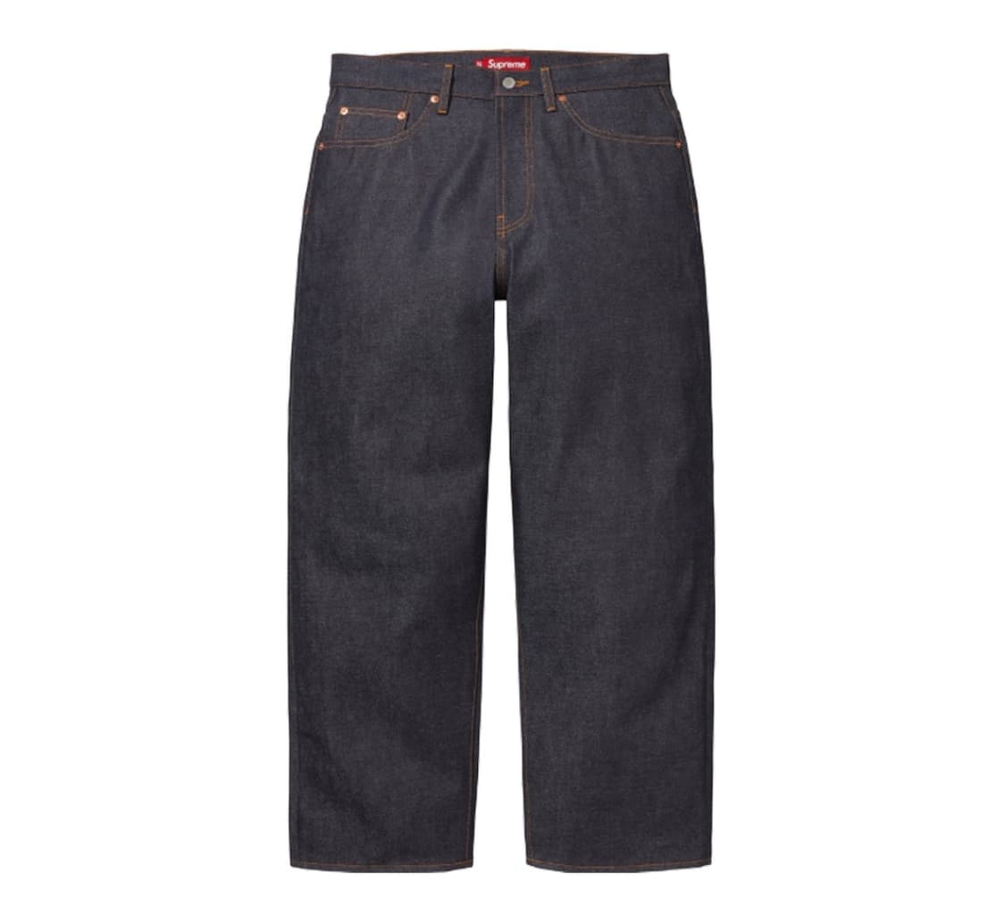 [36] 슈프림 배기 셀비지 진 리지드 인디고 25Fw 상품이미지1