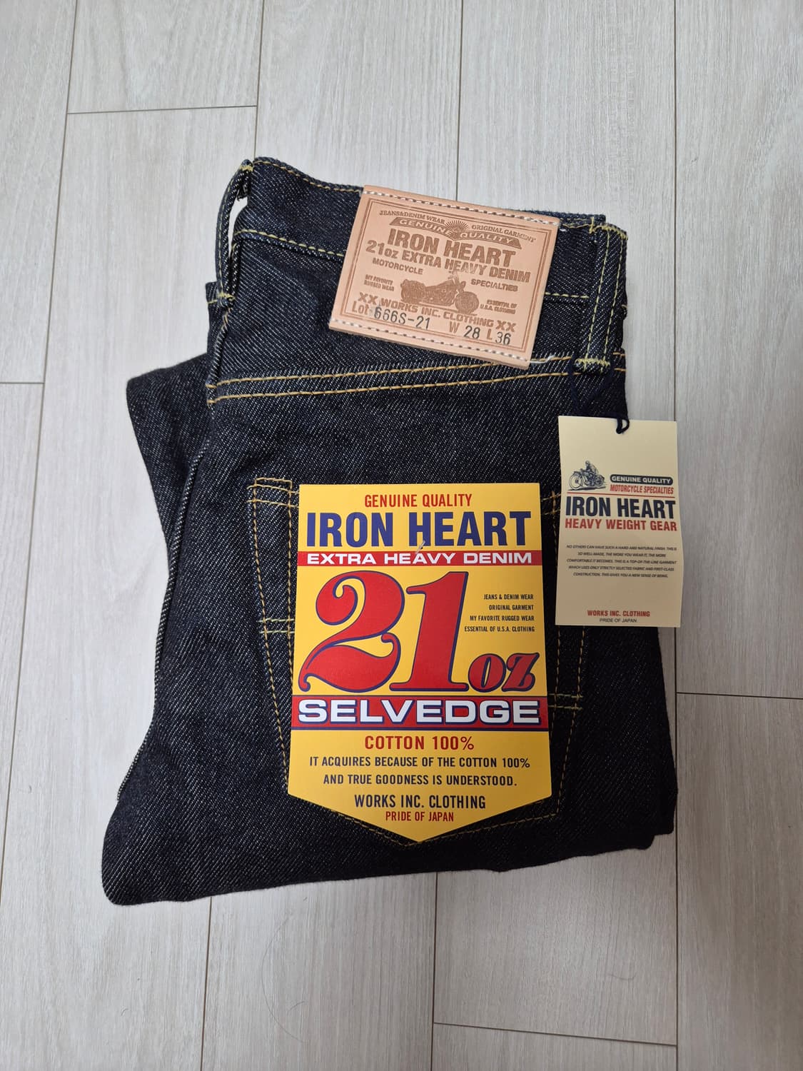 아이언하트 21온즈 666 셀비지데님 28사이즈 상품이미지1