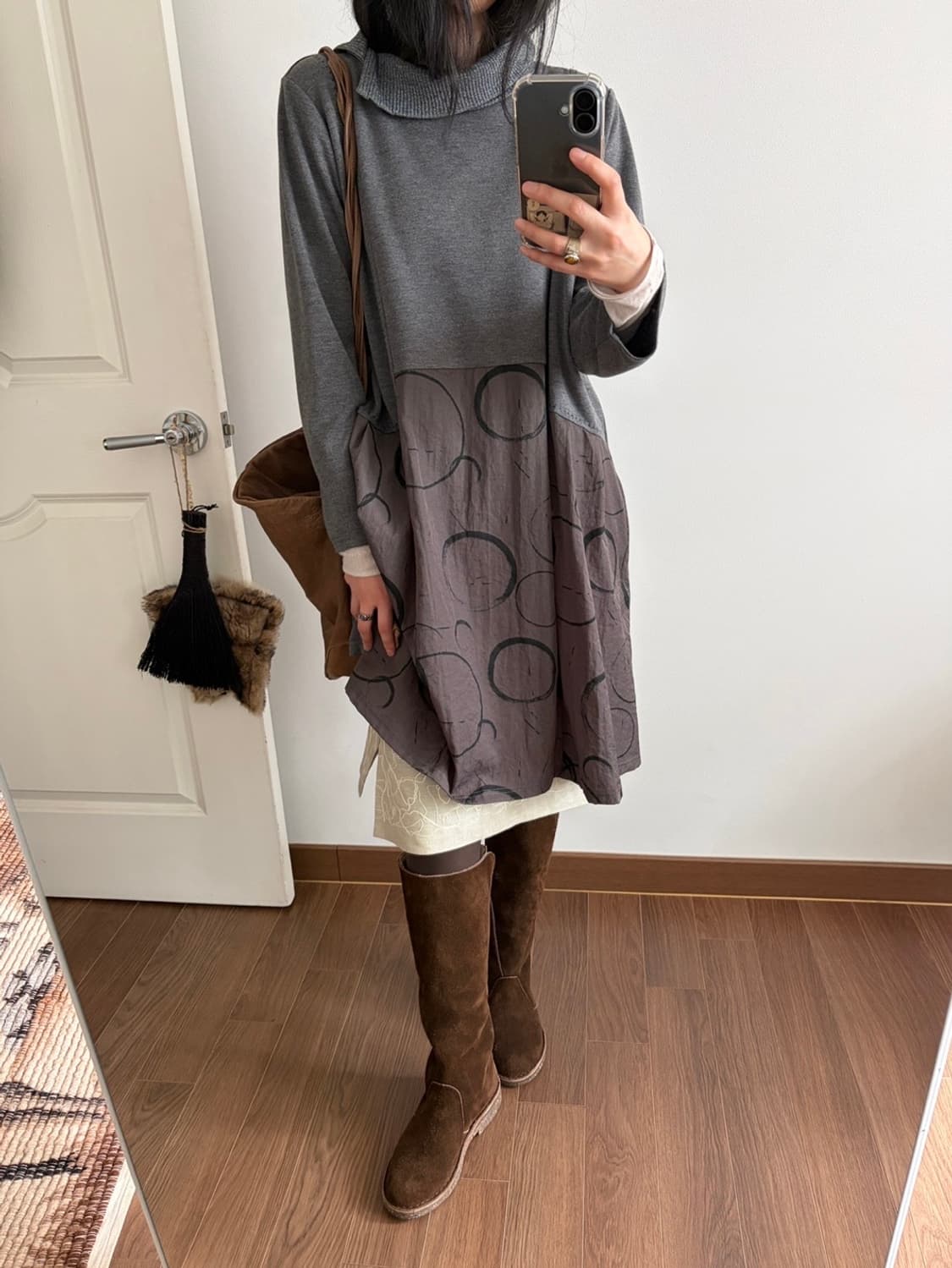 patterned dress 상품이미지4