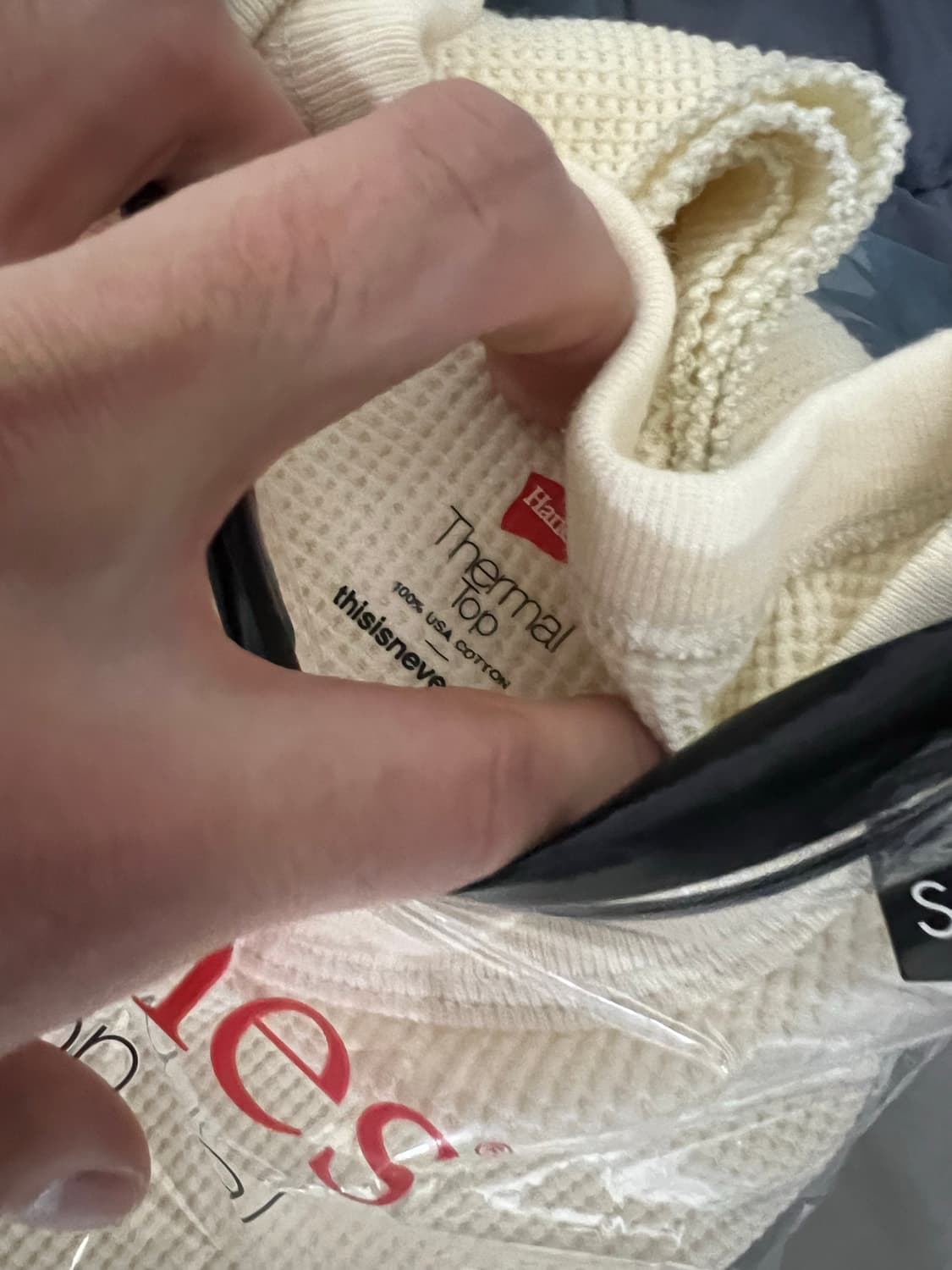 헤인즈 x 디스이즈네버댓 써멀 S 사이즈 새상품 상품이미지3