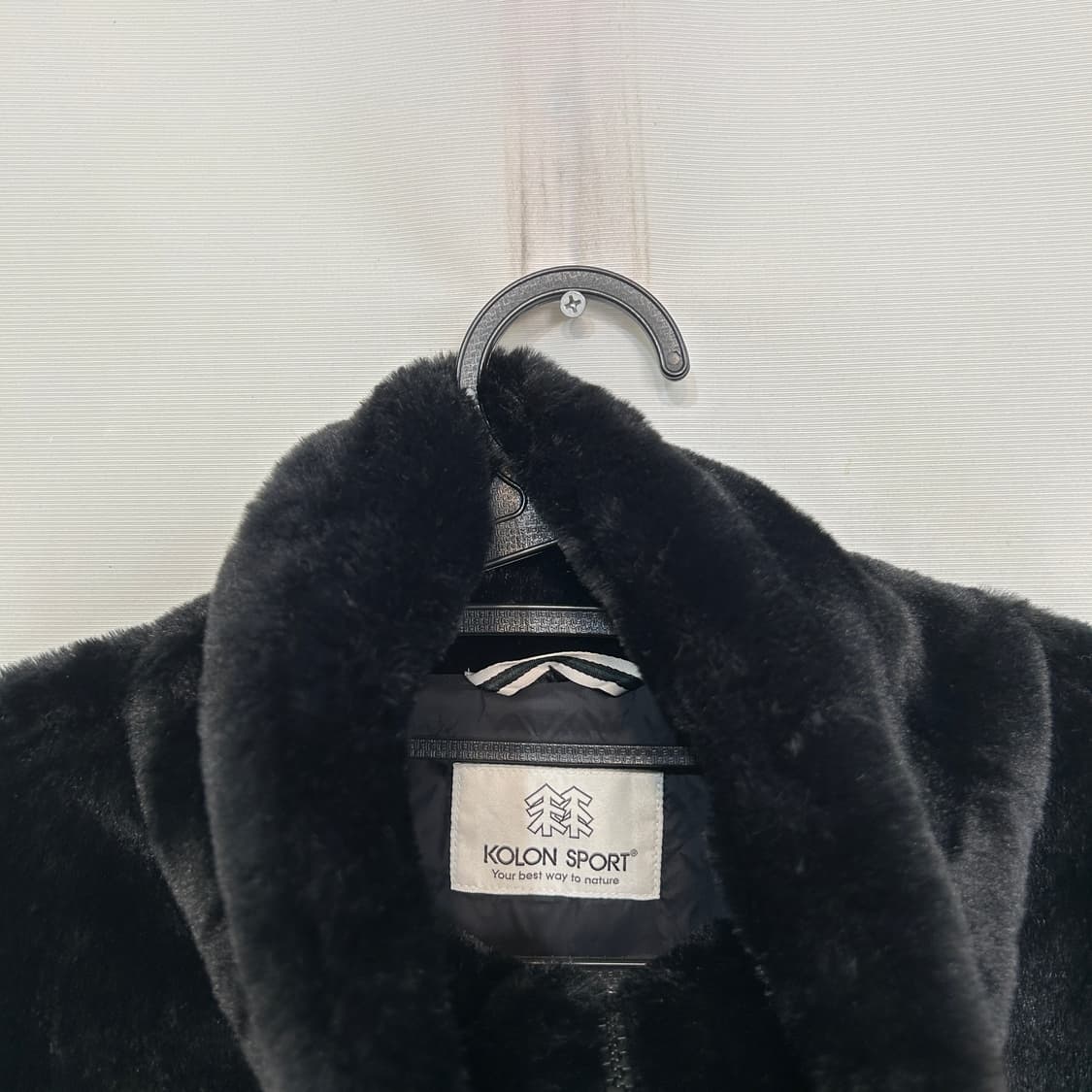 코오롱 여성 에코퍼 자켓 90 상태최상 상품이미지3